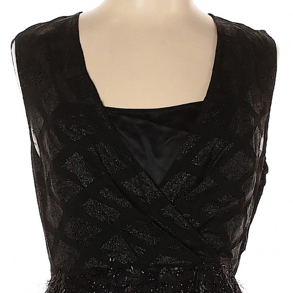 Tracy Reese Metallic Shimmy Shift Cocktail Dress - Picture 3 of 12